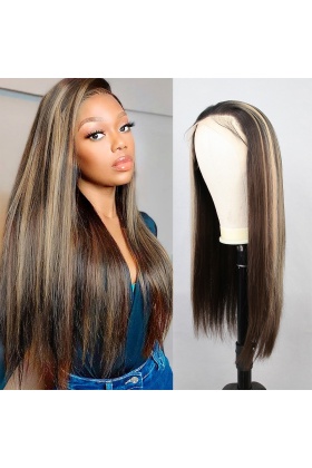 Kahverengi Balköpüğü Işıltılı Fiber Sentetik Düz Tül Peruk