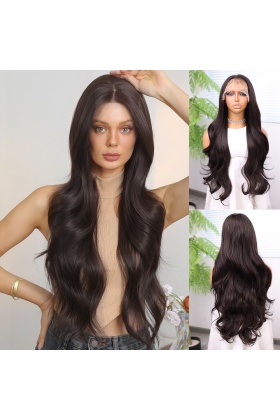 Açık Kahve Bebek Saçlı Fiber Sentetik Tül Peruk