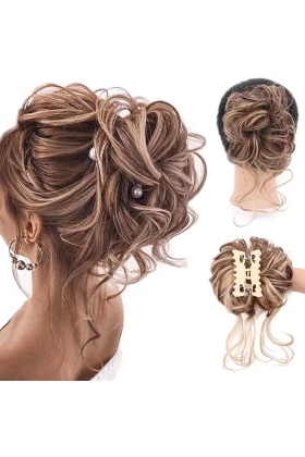 Tokalı Kuyruklu Dağınık Topuz  - Balköpüğü Kahverengi Röfleli