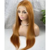 Gerçek Front Lace Tül Peruk - Düz - Bakır 70-75cm