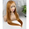 Gerçek Front Lace Tül Peruk - Düz - Bakır 70-75cm