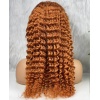 Gerçek Front Lace Tül Peruk - Afro Dalgalı - Bakır 70-75cm