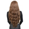 Perçemli Uzun Su Dalgası Fiber Sentetik Peruk - Kumral