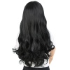 Kahküllü Uzun Dalgalı Fiber Sentetik Peruk - Siyah
