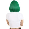 Küt Kahküllü Fiber Sentetik Peruk - Koyu Yeşil