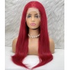 Gerçek Front Lace Tül Peruk - Düz - Kızıl 70-75cm