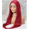 Gerçek Front Lace Tül Peruk - Düz - Kızıl 70-75cm