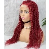 Gerçek Front Lace Tül Peruk - Kabarık Afro - Kızıl 70-75cm