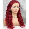 Gerçek Front Lace Tül Peruk - Derin Dalgalı - Kızıl 70-75cm
