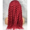 Gerçek Front Lace Tül Peruk - Derin Dalgalı - Kızıl 70-75cm