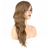 Dalgalı Perçemli Fiber Sentetik Orta Boy Peruk - Bebek Kumralı
