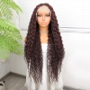 Afro Dalga Çikolata Kahve Fiber Sentetik Tül Peruk