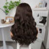 Kahverengi Orta Boy Hafif Dalgalı Tül Peruk