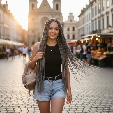 Afrika Örgüsü Ve Rasta İçin Sentetik Saç - Koyu Gri