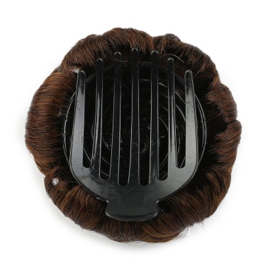 Taşlı Topuz Toka - Kahve Karamel