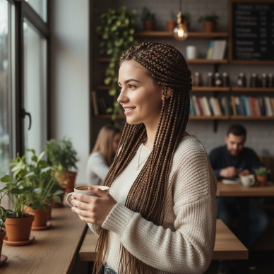 Afrika Örgüsü Ve Rasta İçin Sentetik Saç - Orta Kumral