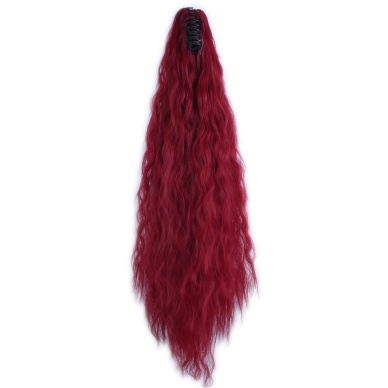 Tokalı Kabarık Dalgalı At Kuyruğu - Kızıl