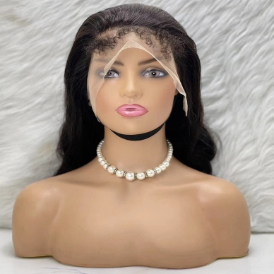 Gerçek Front Lace Tül Peruk - Dalgalı - Doğal 65-70cm