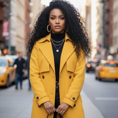 Gerçek Front Lace Tül Peruk - Kabarık Afro - Doğal 65-70cm