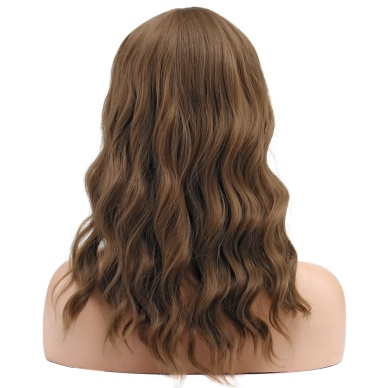 Dalgalı Kısa Perçemli Fiber Sentetik Peruk - Bebek Kumralı