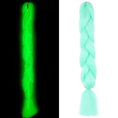 Fosforlu Neon Örgülük Saç Esperer 100 Gr. - Su Yeşili