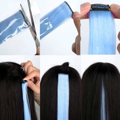 Renkli Sentetik Çıt Çıt - 5 Adet - D03