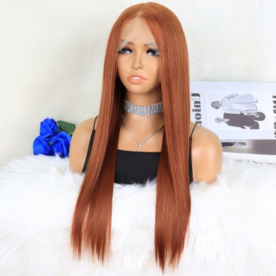 Açık Bakır / Kahve Tül Peruk