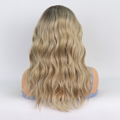 Kumral / Balköpüğü Ombre ve Röfleli Küt Tül Peruk