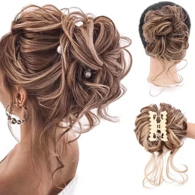 Tokalı Kuyruklu Dağınık Topuz - Balköpüğü Kahverengi Röfleli