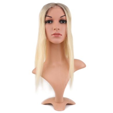 Ön Kısmı Ekstra Tül Rus Kumralı / Platin Ombreli Baby Taban Tepelik - 13x14cm