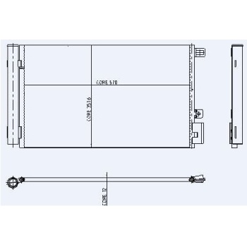 Grande Punto 1.4 8v Benzinli klima Radyatörü Kale KLR-010ABC050