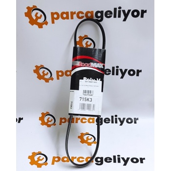 Albea 1.2 8V V Kayışı 3PK715 GAT-RDM715K3
