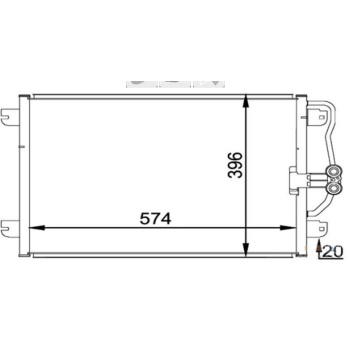 Klima Radyatörü Scenic  1.6 8v Mga Marka MGA-82120