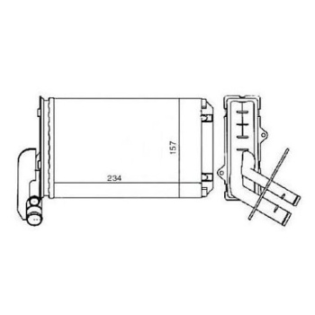 Kalorifer Radyatörü Scenic  1.6 8v Mga Marka MGA-81500