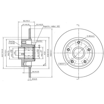 Clio IV 1.5 Dci Arka Fren Diski Mga MGA-50563