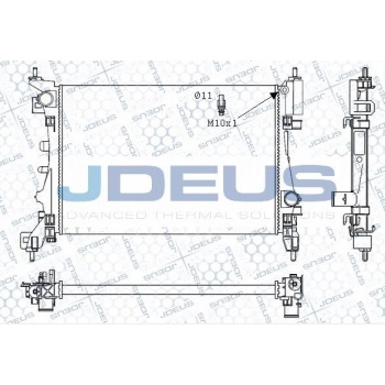 Grande Punto 1.4 16V Su Radyatörü Deus DEU-M0111190