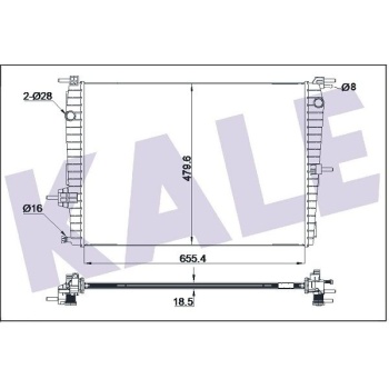 Fluence 1.6 16V Benzinli Su Radyatörü Kale KLR-0559011AB