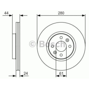 Clio V 1.0 Sce Ön Fren Diski Bosch BOS-0986479R67