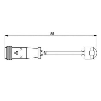 Volkswagen Crafter 2006-2016 Arası 2.0 TDI Bosch Marka Arka Balata Fişi
