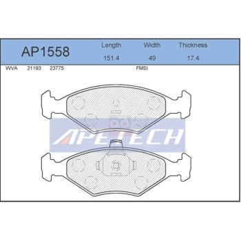 Palio 1.4 Ön Fren Balatası Apetech APT-AP1558