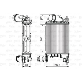 Renault Megane 2015-2020 Arası 1.6 TCe 205, 1.6 dCi 165 Valeo Marka Turbo Radyatörü