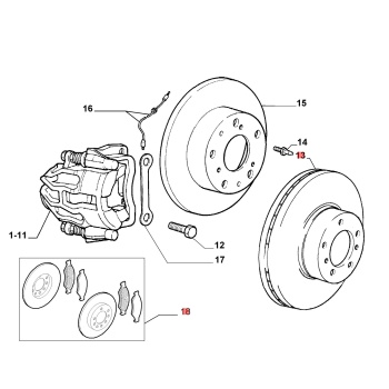 Ducato II 2.3JTD 15 Ön Fren Disk Takımı Opar 71738905E