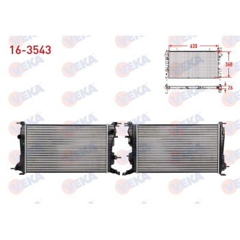 Scenic III 1.5 dci Su Radyatörü Veka 16-3543