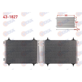 Scudo 2.0 mjt Klima Radyatörü Veka 43-1827