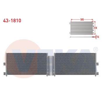 Doblo 1.9 JTD Klima Radyatörü Veka 43-1810