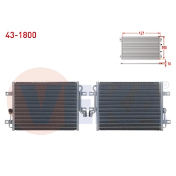 Albea 1.2 8V Klima Radyatörü Veka 43-1800