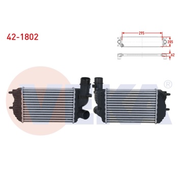 Ducato II 02-06 2.8 JTD Turbo Radyatörü (Intecooler) Veka 42-1802