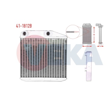 Linea 1.4 16V Kalorifer Radyatör Veka 41-1812B