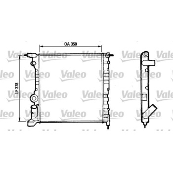 Renault Clio 1990-2016 Arası 1.2 Valeo Marka Su Radyatörü