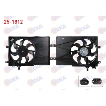 Albea 1.2 16V Fan Motoru Veka 25-1812